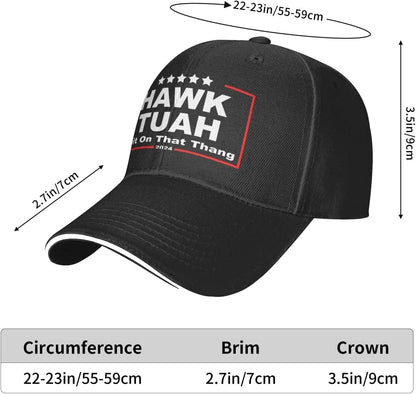 Hawk Tush Hat Hawk Tush Spit on That Thing Hat for Women Funny Baseball Hat Funny Gifts for Women, Black-2