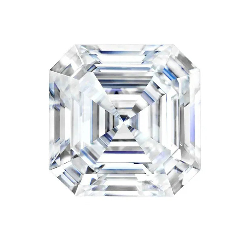 Unheated 8.30 Cts Natural Gemstone White Sapphire 10x10mm Square Cut Gem Sri-Lanka VVS - WORLD TIME VISITS