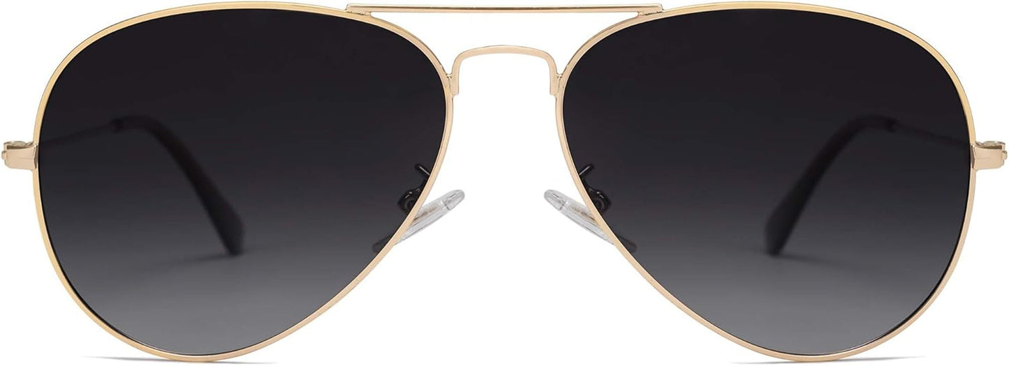 Classic Aviator Polarized Sunglasses for Men Women Vintage Retro Style