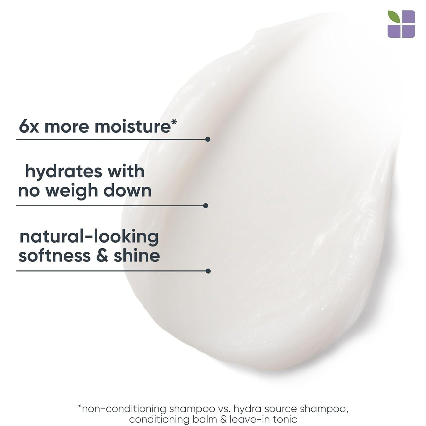 Biolage Hydra Source Conditioning Balm - Conditions, Detangles & Adds Softness, for Dry Hair, Infused with Micro-Filtered Aloe Vera, Vegan & Paraben-Free, Packaging May Vary