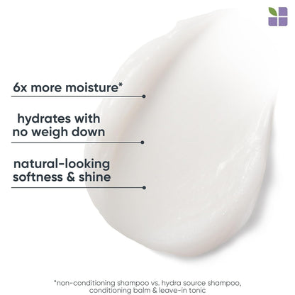 Biolage Hydra Source Conditioning Balm - Conditions, Detangles & Adds Softness, for Dry Hair, Infused with Micro-Filtered Aloe Vera, Vegan & Paraben-Free, Packaging May Vary