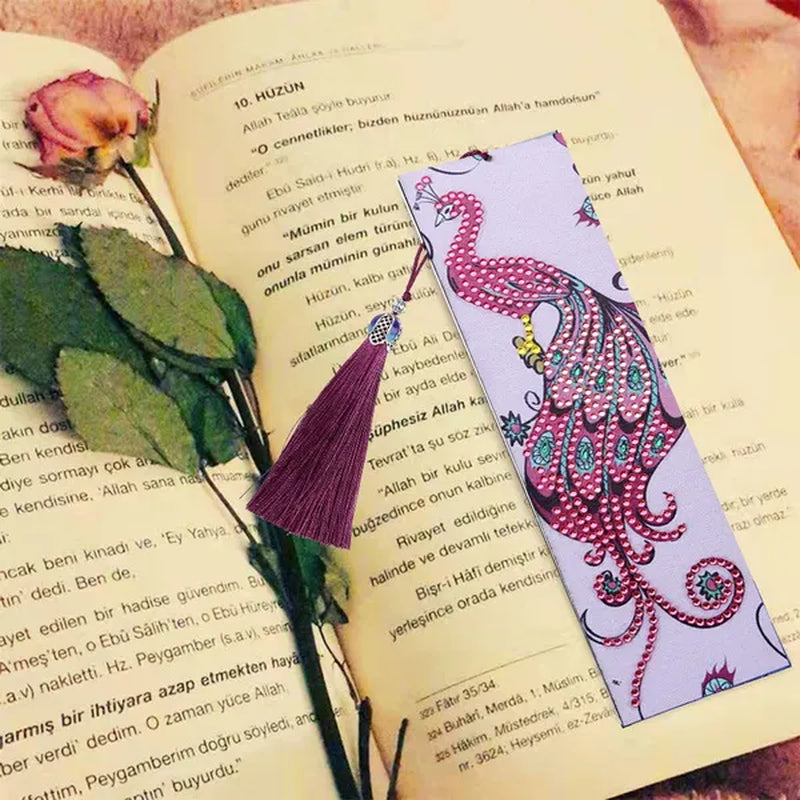 20 Types New Diy Leather Book Marks Special Shaped Diamond Painting Tassel Bookmarks Crafts 5D Exquisite Diamond Bookmark Learning Gifts - WORLD TIME VISITS