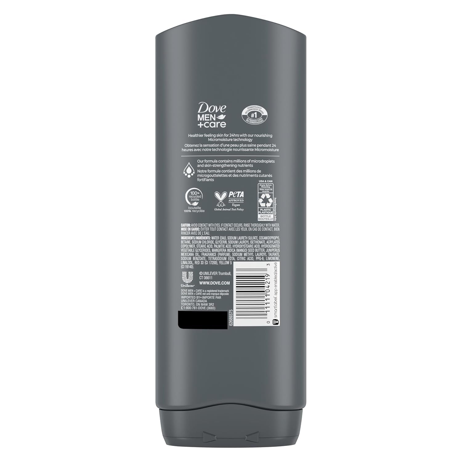 Body Wash Rejuvenating Mango + Cedarwood 4 Count for Men with 24-Hour Nourishing Micromoisture Technology 18 Oz - WORLD TIME VISITS