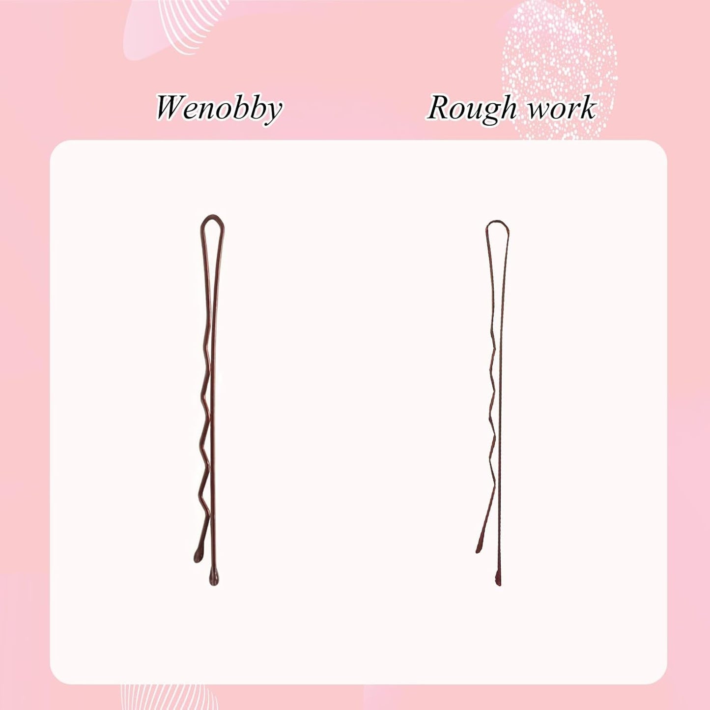 Large Bobby Pins for Brown Blonde Hair, 100 PCS 2.4" Bobby Pins for Women Hair Styling with All Hair Types