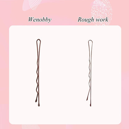 Large Bobby Pins for Brown Blonde Hair, 100 PCS 2.4" Bobby Pins for Women Hair Styling with All Hair Types