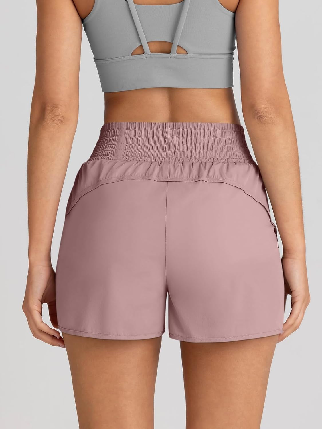Womens Athletic Shorts High Waisted Running Shorts Gym Workout Shorts Casual Comfy Sport Shorts with Pockets 2025