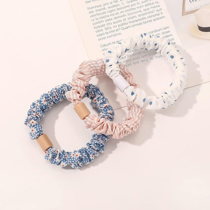 Hair Ties Scrunchies - Small Mini Scrunchy for Women Thick Hair Accessories Cute Soft No Slip Hair Elastics Ponytail Holder for Curly Hair No Damage Hairties Gift for Girls