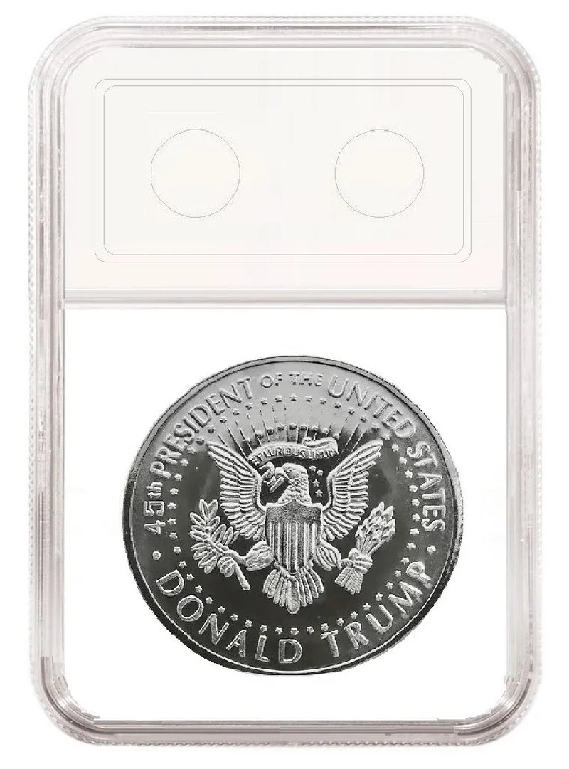 SILVER PLATED Trump 2024 TAKE AMERICA BACK! W/Display Case Masters Coins
