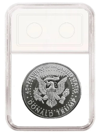 SILVER PLATED Trump 2024 TAKE AMERICA BACK! W/Display Case Masters Coins