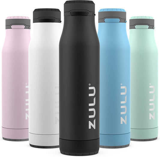 Ace Vacuum Insulated Stainless Steel Water Bottle with Chug Spout, Leak-Proof Locking Lid and Removable Base for School, Backpack, Sports, Gym, Travel - WORLD TIME VISITS