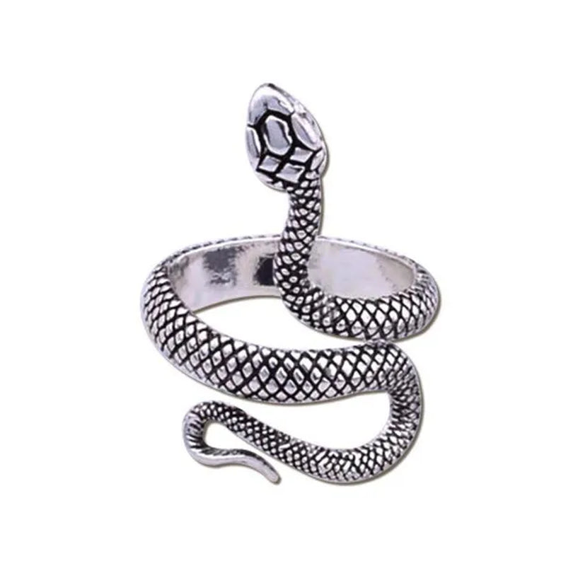 12/8/5/2/1Pcs: Lnnovative snake ring, movable mouth ring, Old gold, old silver, rose gold, gold, gun black，silver,6colors to choose from