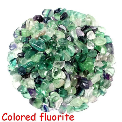 Natural Healing Crystal Mixed Stones Tumbled Chips Crushed Stone Gemstone Crystal Jewelry Aquarium Fish Tank Home Making Decoration