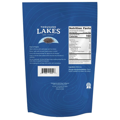 Minnesota Grown Wild Rice - 3 Pounds (48 Ounces) - Bulk Pouch | 100% Wild Rice | All Natural - WORLD TIME VISITS