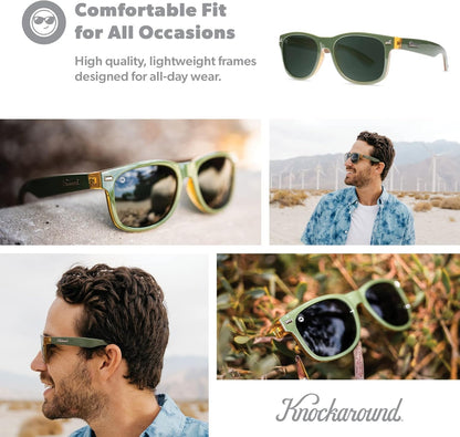 Fort Knocks Polarized Sunglasses for Men & Women - Impact Resistant Lenses & Full UV400 Protection