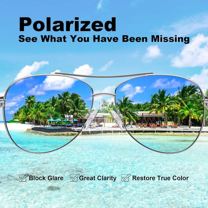 Polarized Sunglasses for Women UV Protection Acetate Arms Metal Frame Woman'S Shades CA3216