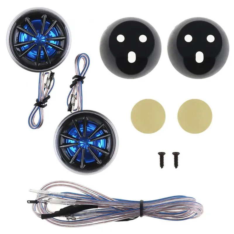 2Pcs 150W YH-66 Car Horn Dome Tweeter Audio Loudspeaker Car Stereo Treble Speaker for Most Cars