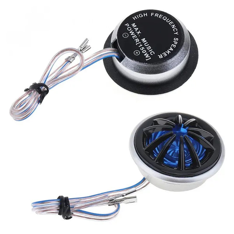 2Pcs 150W YH-66 Car Horn Dome Tweeter Audio Loudspeaker Car Stereo Treble Speaker for Most Cars