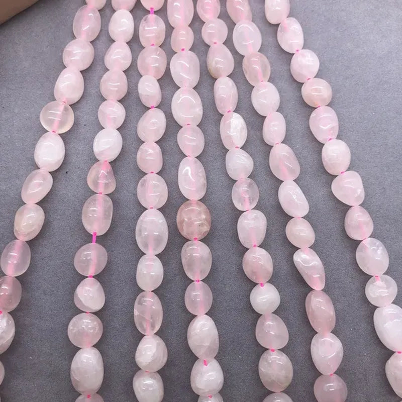Rose Quartz Beads Natural Loose Stone Semi Precious Irregular Conformal Gem