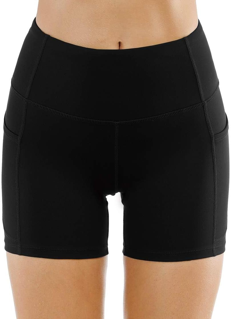 Women'S High Waist Workout Shorts Breathable Dolphin Split Elastic Lounge Yoga Shorts - WORLD TIME VISITS
