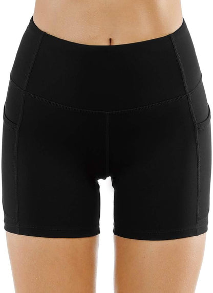 Women'S High Waist Workout Shorts Breathable Dolphin Split Elastic Lounge Yoga Shorts - WORLD TIME VISITS