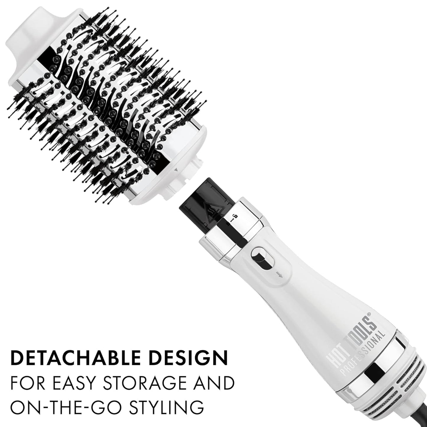 Pro Artist White Gold Detachable One Step Volumizer and Hair Dryer