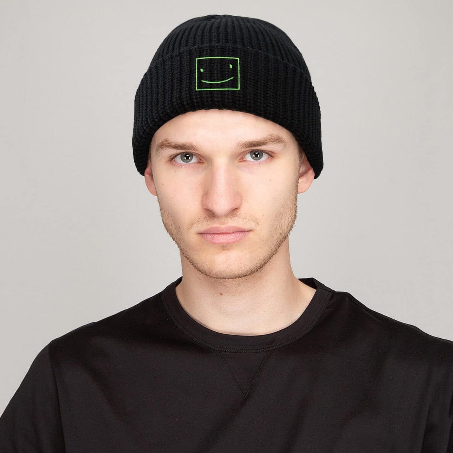 Funny Beanies Hat, Men'S and Women'S Winter Warm Black Fashion Cool Embroidered Knit Hat