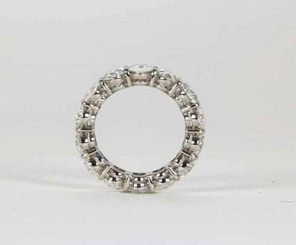11 Carat Oval Diamond Platinum Full Eternity Band Wedding Ring