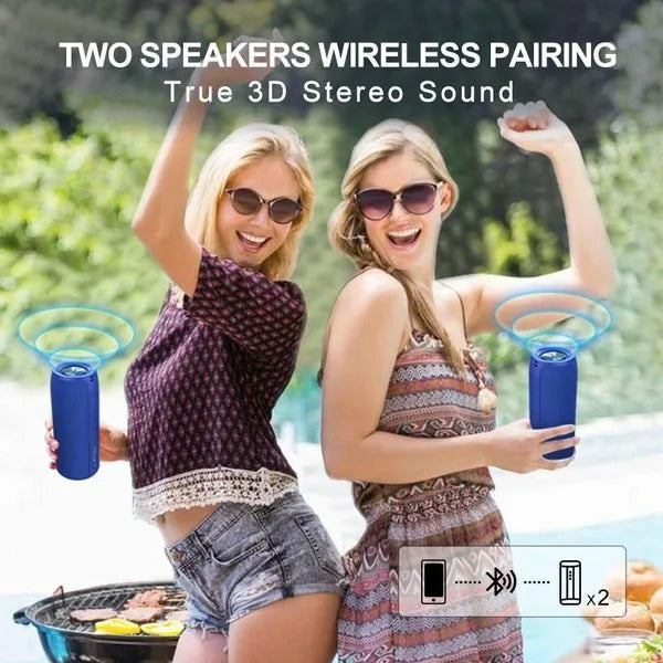 Portable,Waterproof,Wireless Speakers,Dual Pairing1500 Mins Playtime