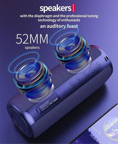 Portable,Waterproof,Wireless Speakers,Dual Pairing1500 Mins Playtime