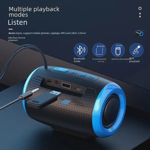 Portable,Waterproof,Wireless Speakers,Dual Pairing1500 Mins Playtime