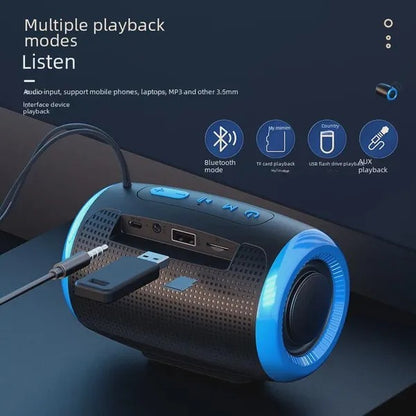 Portable,Waterproof,Wireless Speakers,Dual Pairing1500 Mins Playtime
