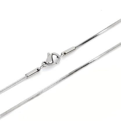 Flat Curb Chain 2mm Wide 16inch~24inch Long Silver Chain for Bracelet Necklace Basic Design Jewelry