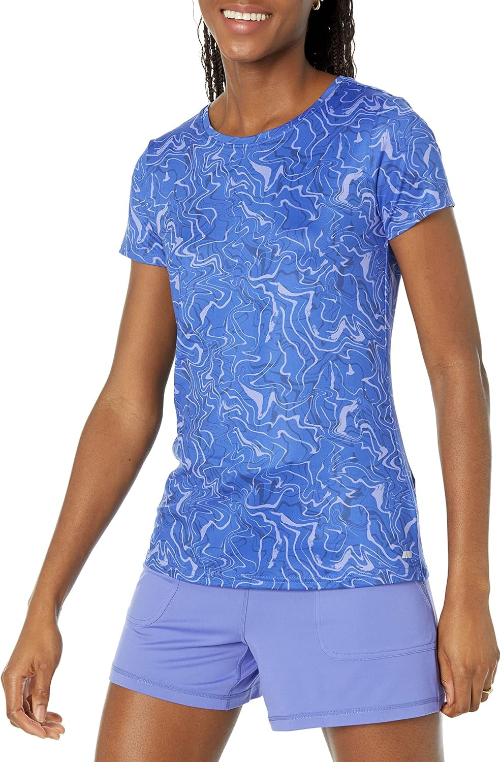 Women'S Tech Stretch Short-Sleeve Crewneck T-Shirt (Available in plus Size), Multipacks - WORLD TIME VISITS