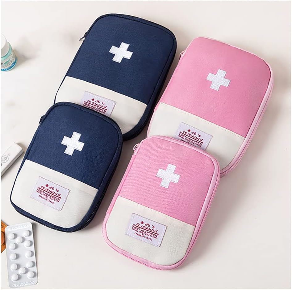 Travel Mini Empty First Aid Pouch, Portable Empty Aid Medical Bag,Empty Medicine Bag Emergency Kit Storage Bag Empty