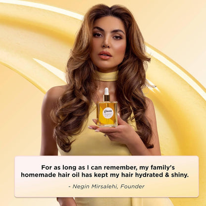 Honey Infused Hair Oil - Enriched with Mirsalehi Honey for Deep Nourishment, Hydration, Frizz Control, Heat Protection and Shine - for Damaged and Dry Hair (1.7 Fl Oz)