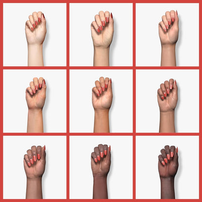 Expr, Quick-Dry Nail Polish, 8-Free Vegan, Brick Red, Hustle N' Bustle, 0.33 Fl Oz