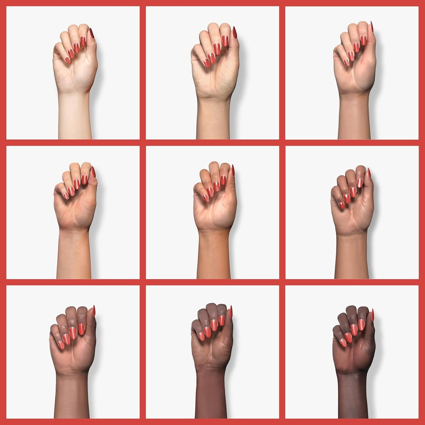 Expr Nail Polish, Quick-Dry Brick Red Nail Polish, Vegan, Hustle N' Bustle, 0.33 Fl Oz