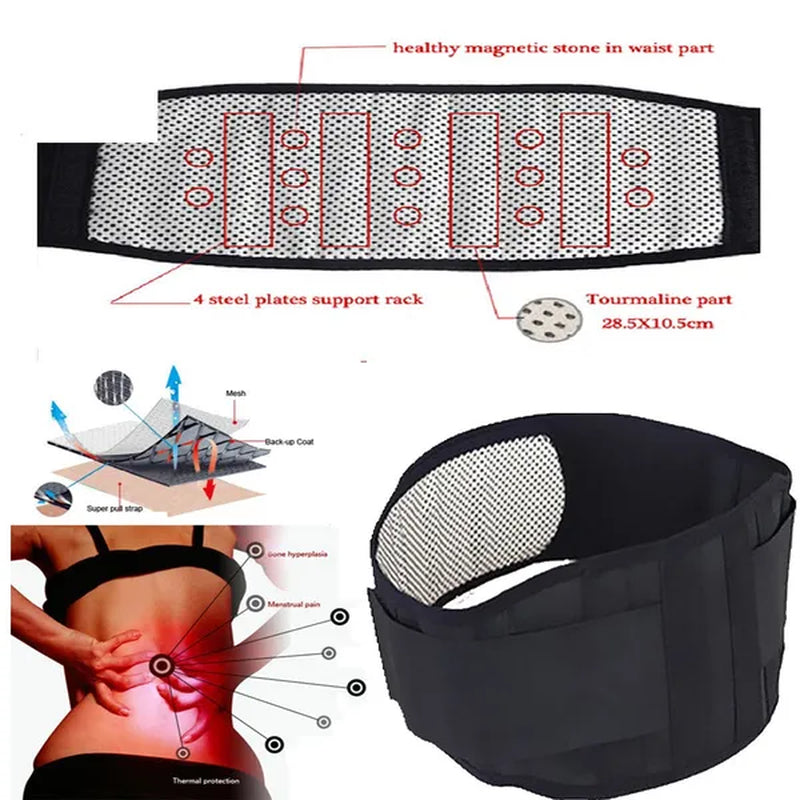 2022 New Adjustable Waist Tourmaline Self-Heating Magnetic Therapy Back Lumbar Support Belt Lumbar Support