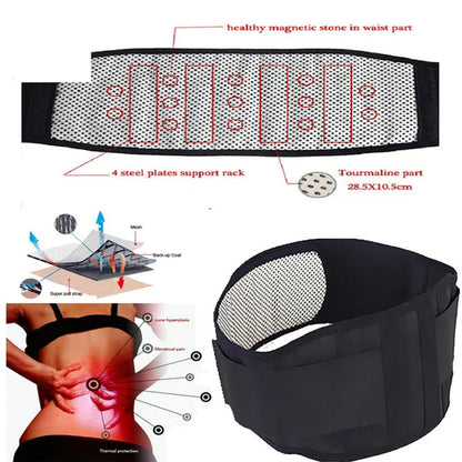2022 New Adjustable Waist Tourmaline Self-Heating Magnetic Therapy Back Lumbar Support Belt Lumbar Support