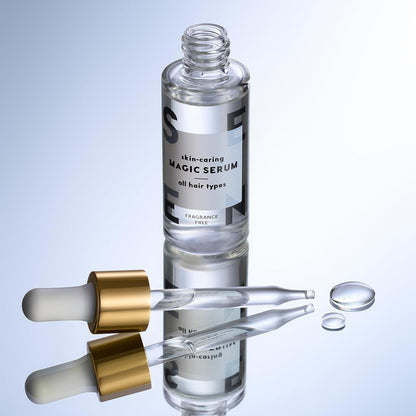 Magic Serum, Fragrance Free - Non-Comedogenic & Sulfate-Free Hair Serum- anti Frizz- Dermatologist-Developed - Safe for Sensitive, Eczema & Acne Prone Skin
