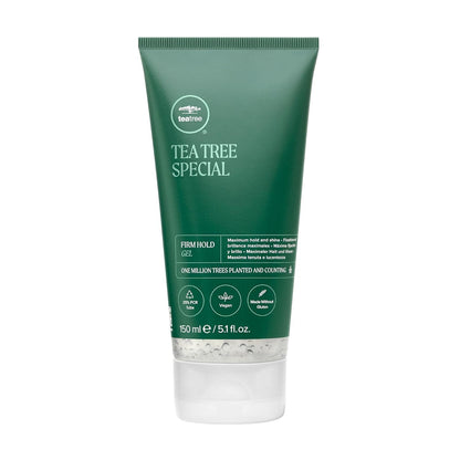 Tea Tree Firm Hold Gel, Hair Gel, Maximum Hold, High-Shine Finish, for All Hair Types - WORLD TIME VISITS