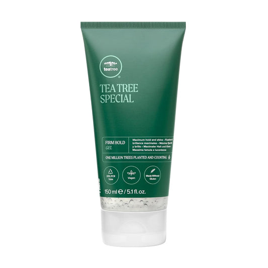 Tea Tree Firm Hold Gel, Hair Gel, Maximum Hold, High-Shine Finish, for All Hair Types - WORLD TIME VISITS