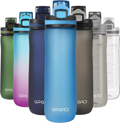 Sports Water Bottles 20 Oz BPA Free Leak Proof Tritan Plastic Bottle Flip Top - WORLD TIME VISITS