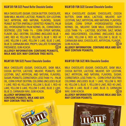 Original, Peanut, Peanut Butter & Caramel Fun Size Bulk Easter Chocolate Candy, 30.35 Oz, 55 Ct, Bag