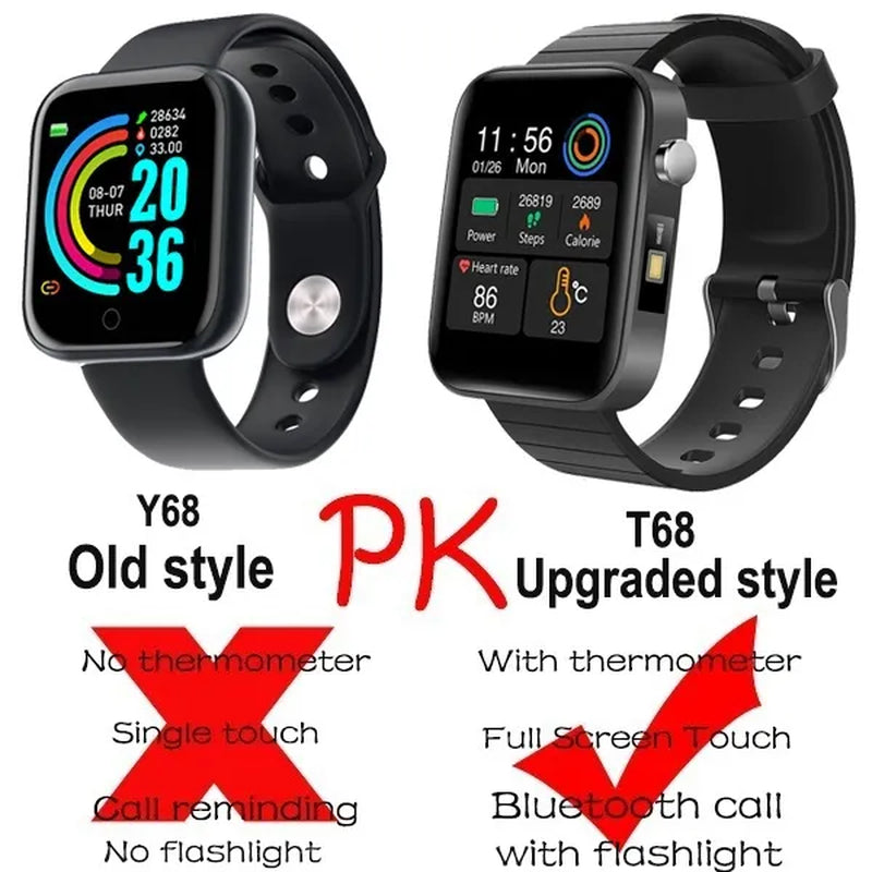 2021 NEW Smart Watch Bluetooth Watch Body Temperature Blood Pressure Blood Oxygen Monitor Wristband Fitness Tracker Bracelet Heart Rate Monitor Smartwatch 1.54" Large Screen with Flashlight PK DZ09 Apple Watch Series 6 5 4 Galaxy Watch Active - WORLD TIME VISITS