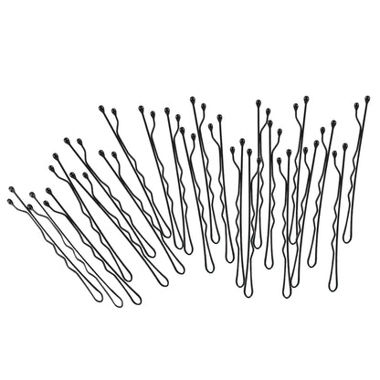 Bobby Pins, 200Count Black Hair Pins Hairpins with Box for Women Lady Girls Kids Hair Pin Invisible Wave Hairgrip Barrette Hairclip Bulk Hair Accessories (Black,2.2 Inch)