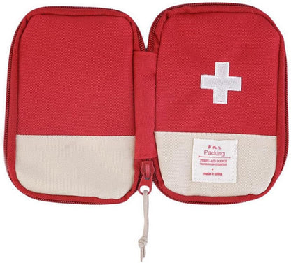 Portable Mini First Aid Pouch,Outdoor Camping Home Survival First Aid Kit Bag