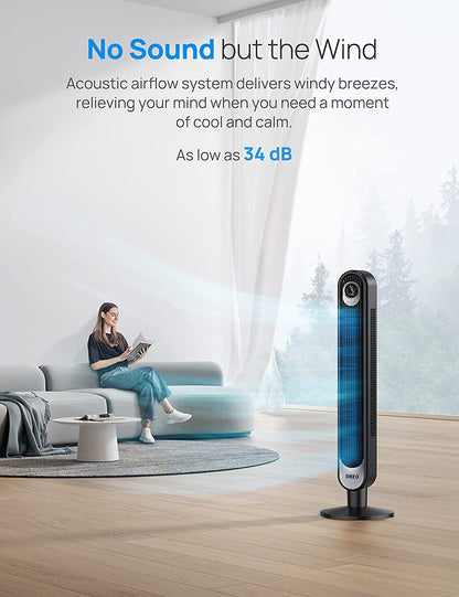 Evaporative Air Cooler, 40” Cooling Fans That Blow Cold Air, 2023 Upgrade with 80° Oscillating & Tower Fan 42 Inch, Cruiser Pro T1 Quiet Oscillating Bladeless Fan with Remote, 6 Speeds