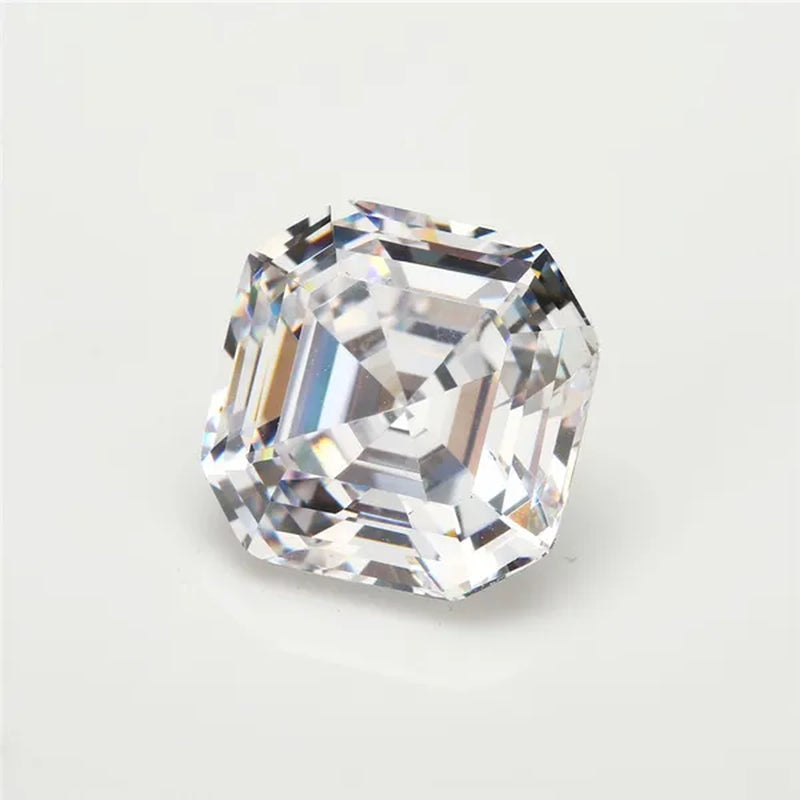 Unheated 8.30 Cts Natural Gemstone White Sapphire 10x10mm Square Cut Gem Sri-Lanka VVS