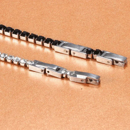 Stainless Steel Bracelets Fashion Gold Silver Color Trendy Women Bracelets Brief Grade Quality Zircon Tennis Chain Bracelets